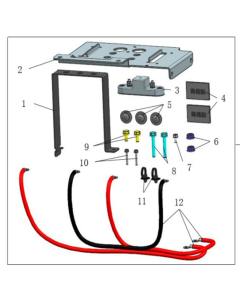 Auxiliary Battery Mount Bracket Uforce 800XL